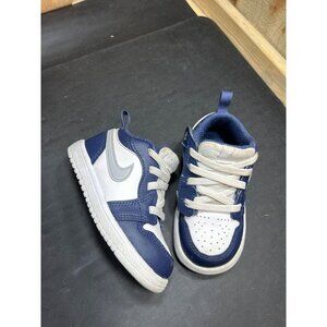 Nike Air Jordan 1 Low Alt Toddler Shoes White Midnight Navy Wolf Grey 6C
